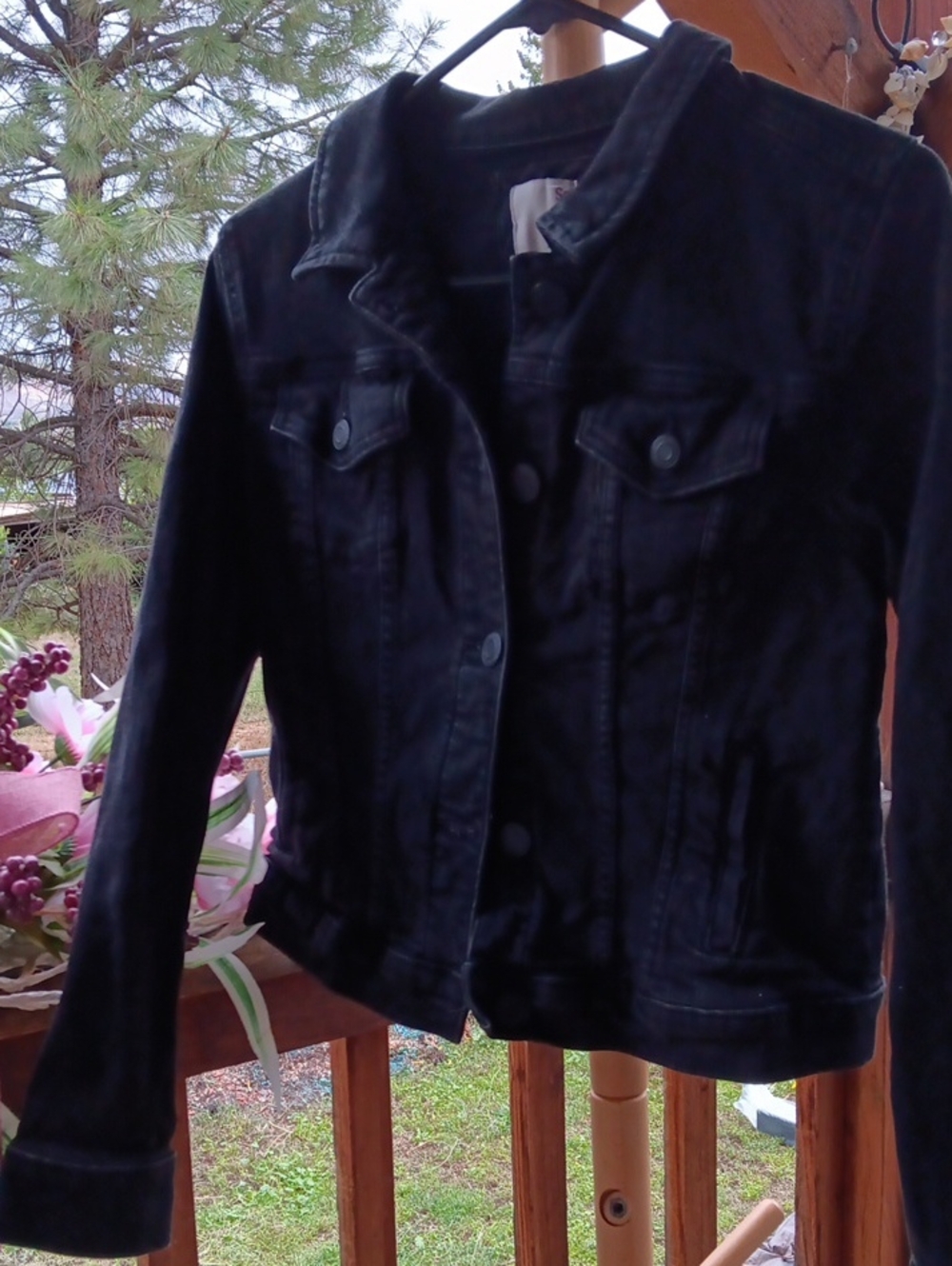 Faded SO Black Women's Denim Jean Jacket